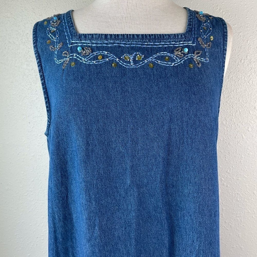 Shaver Lake Denim Maxi Skirt Size M EUC - Picture 2 of 11